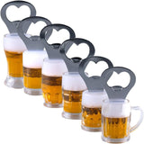 6PK Beer Mug Shaped Bottle Opener with Magnet Bottle Opener Assorted