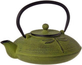 Teaology Cast Iron Teapot  Brew Strainer Tea Pot Kitchen Dragonfly Green 770ml