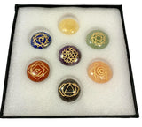 7 Chakras Crystal Set Heiki Healing Meditation Colourtherapy 7 Pieces