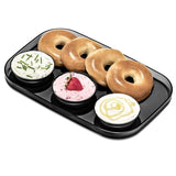 MadeSmart Dipware Large Serving Tray with 3 Bowls 39.4x25.4cm Carbon Black