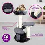 Cat Scratching Tower & Cradle Toy House Furniture Multi Level 40x40x65cm