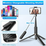 Cell Phone Selfie Stick Tripod Smartphone Stand All-In-1 Integrated Wirelles