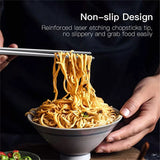 Reusable Metal Chopsticks Set – 5 Pairs Dishwasher Safe