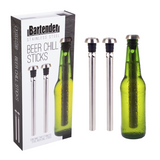 Beer Chill Stick Set O2 2 Stainless Steel Chiller Ice Cold Pourer Spout Bottle
