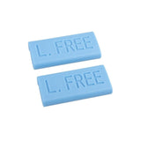 Set with 2 Milk ID CLIPS Pro Milk ID Clips Crema Jug Handle Blue - L. Free