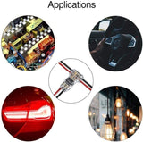 5PCS 12V T2 Wire Cable Snap In Connector Terminal Connections Joiner Auto Plug