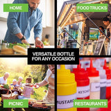 2PCE Squeeze Sauce Salad Dressing Bottles Home Master Clear Anti-Leak 800ml