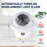 1PCE Night Light LED Plug In Auto Sensor 360 Degree Swivel Head SAS Electrical