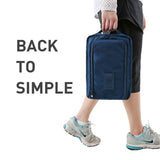 Travel Environmental Waterproof Shoe Pouch Portable Storage Bag - Wine Red