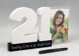 21st Photo Celebration Signature Frame Birthday Party Decoration 21 Years Old