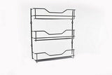 D.LINE 3 Tier Chrome Spice Rack - 18 Bottle Capacity Storage Shelf Layer