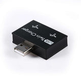 USB 2.0 Male to Twin Charger Dual 2 Port USB Splitter Hub Adapter Converter