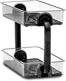 Madesmart 2 Tier Spice Organiser Carbon Removable Soft Grip Lining Bpa Free