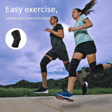 1 pair Knee Brace Knee Compression Sleeve Professional Sports Support Black XL