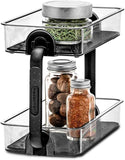 Madesmart 2 Tier Spice Organiser Carbon Removable Soft Grip Lining Bpa Free