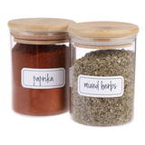 Appetito Pre Printed Herb and Spice Labels Perfect Organizing Pantry Pack of 45