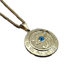 1pc Eye of Horus Pendant Egyptian Pharaoh Necklace Jewelry Protection - Golden
