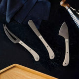 3pcs Stanley Rogers Pistol Grip Stainless Steel Hard Soft Cheese Knife Cream