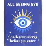 All Seeing Eye Metal Sign Home Signs Hanging Sign Wall Decor protection