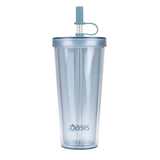 Oasis Smoothie Tumbler w/ Straw Double Wall Drink Cup BPA Free 520ml - Blueberry
