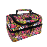 Sachi Insulated Double Decker Lunch Bag Tote Storage  Style 235 - Squishies
