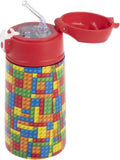 Oasis Double Wall Insulated Kids Drink Bottle Stainless Steel 400ml Bricks