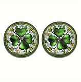 2pcs Lucky Four Leaf Clover Car Cup Holder Coaster Non Slip Office Cups Mats