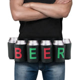 Outdoor Party 6 Pack Beer & Soda Can Belt Holder Holster Drink Carry Bags