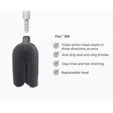 Joseph Joseph Flex 360 Toilet Brush & Holder Bathroom Cleaner Matt Black