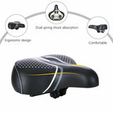 Comfort Wide Big Bum Bike Bicycle Gel Cruiser Extra Sporty Soft Pad Saddle Seat