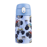 Oasis Double Wall Insulated Kids Drink Bottle StainlessSteel 400ml Monster Truck