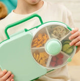 GoBe Snack Spinner Lunchbox Kids Snack Spinner Combo Bento Box - Sage Green
