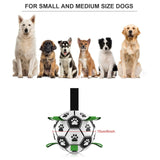 Interactive Pet Football Dog Toys Grab Tabs Outdoor Training Soccer Chew Balls