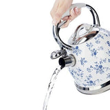 Laura Ashley China Rose 2.5L Gas Induction Stove Top Kettle Water Boiler