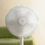 1PK Waterproof Dustproof Round Fan Cover Electric Fan Dust Bag White