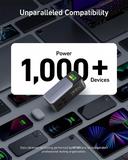 100W USB-C GaN Charger USB C Fast Charging Station Travel USBC Powerboard 2 Out