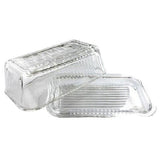 Kitchenworks Glass Butter Dish Thick Durable Glass Premium Dishwasher Safe