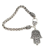 Vintage Style Fatima Hand Palm Alloy Twisted Chain Bracelet Jewellery Gifts