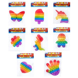 8 pieces Push Pop Bubble Pop It Fidget Sensory Toy Stress Relief Silicone Asst