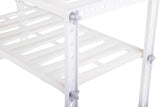 Expandable Under Sink Organiser D.Line White  2 Tier Kitchen Drawer Cabinet