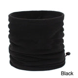 Fleece Scarf Neck Tube Warmer Face Mask Winter Balaclava Beanie Snood Black