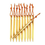 8X Aluminum Alloy Outdoor Camping Trip Tent Peg Christmas Gift New Tools 18cm