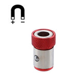3pcs Drill Head Screwdriver Bits Strong Magnetizer Metal Magnetic Ring Red
