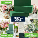 4PK Floral Foam Wet Brick Flower Arrangements Garden Greens22.5cm x 10.5cm x 7cm