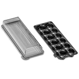 Madesmart 34.3cm 12-Egg Holder Storage Organiser Container w/ Snap-On Lid Carbon