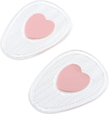 1 Pair Heel Cushion Set Protective Women Girls With Forefoot Pad Clear Silicone