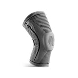 1 pair Knee Brace Knee Compression Sleeve Professional Sports Support Grey L