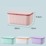 1PK Green Tissue Box Wet Wipes Dispenser Paper Storage Case With Lid Dustproof