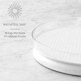(Turntable with Mat) - YouCopia Mat FridgeView Turntable, 28cm , White