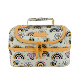 Sachi Insulated Double Decker Lunch Bag Tote Storage  Style 235 -  Busy Bees